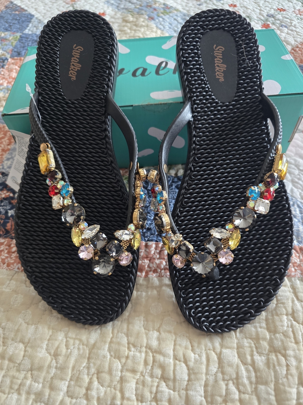 Jeweled Women's Flip Flop Sandals